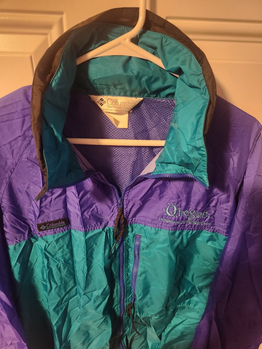 Vintage Columbia Unisex Lightweight Packable Jacket Size Large Rain Jacket - Picture 10 of 16